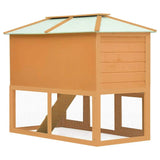 vidaXL Animal Rabbit Cage Double Floor Solid Fir Wood vidaXL