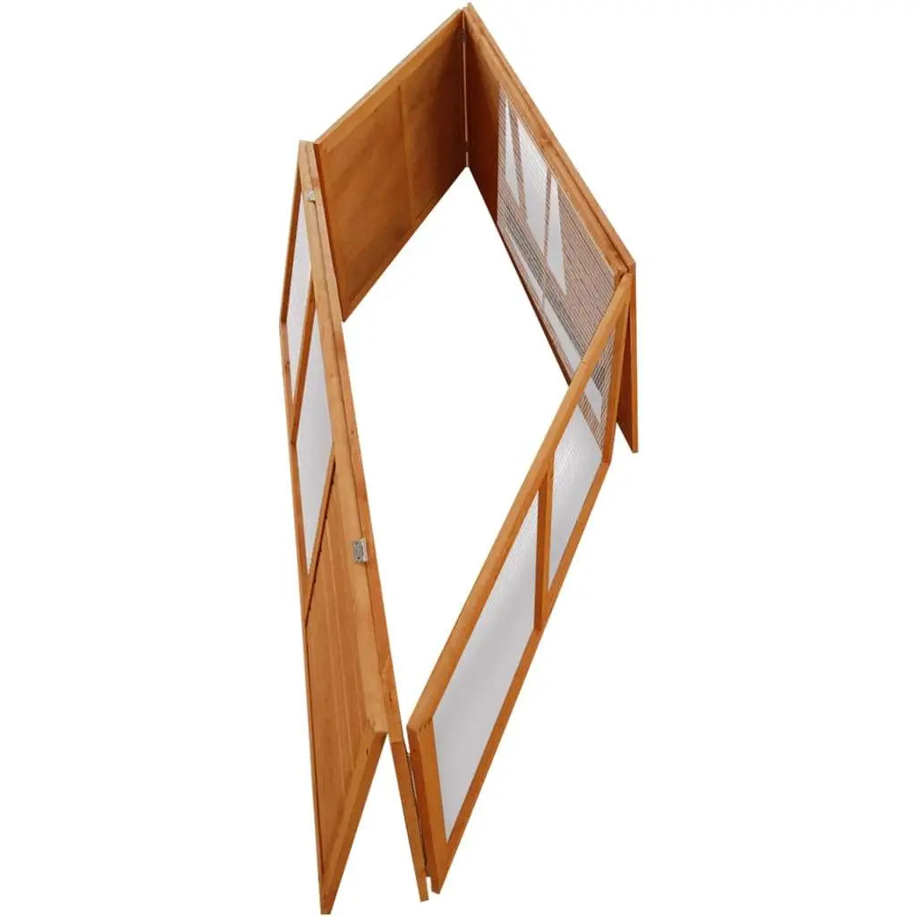 vidaXL Outdoor Foldable Wooden Animal Cage vidaXL