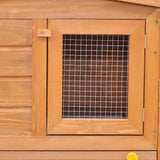 vidaXL Outdoor Large Rabbit Hutch Wood Small Animal Habitat Cage Multi Colors vidaXL