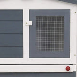 vidaXL Outdoor Large Rabbit Hutch Wood Small Animal Habitat Cage Multi Colors vidaXL
