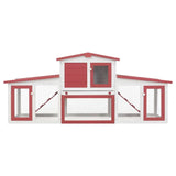 vidaXL Outdoor Large Rabbit Hutch Wood Small Animal Habitat Cage Multi Colors vidaXL
