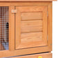 vidaXL Outdoor Rabbit Hutch 1-Door Wood Animal Cage Living House Multi Colors vidaXL