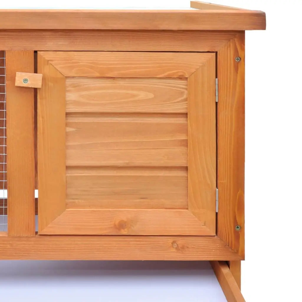 vidaXL Outdoor Rabbit Hutch 1 Layer Wood Pet Cage Raised Bunny Multi Colors vidaXL