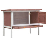 vidaXL Outdoor Rabbit Hutch 1 Layer Wood Pet Cage Raised Bunny Multi Colors vidaXL