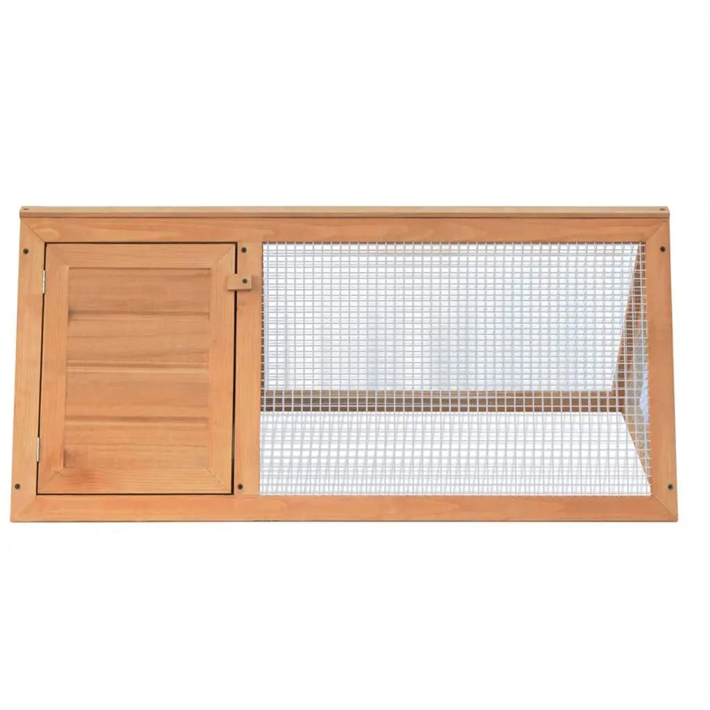 vidaXL Rabbit Hutch Wooden Outdoor Triangle Guinea Pet Animal Multi Colors vidaXL