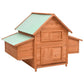 vidaXL Solid Firwood Chicken Coop Wooden Small Animal Cage Hutch Multi Colors vidaXL