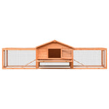 vidaXL Solid Pine & Fir Wood Rabbit Hutch Wooden Rabbit House Multi Colors vidaXL