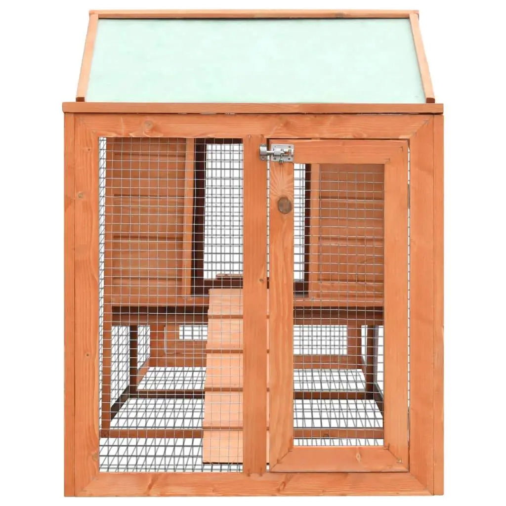 vidaXL Solid Pine & Fir Wood Rabbit Hutch Wooden Rabbit House Multi Colors vidaXL