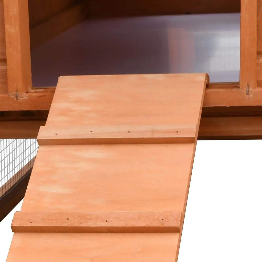 vidaXL Solid Pine & Fir Wood Rabbit Hutch Wooden Rabbit House Multi Colors vidaXL