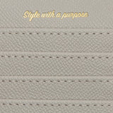 Grey Coin & Card Holder | Vegan Leather-3